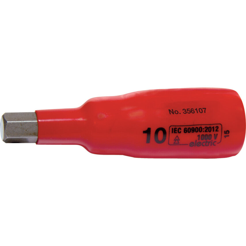 1/2in. Drive, Standard Insulated Socket, 10mm, Metric, Insulated Coating