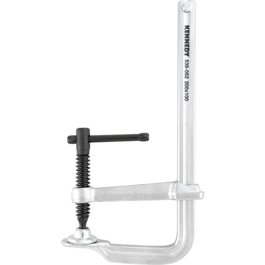 8in./200mm F-Clamp, Steel Jaw, Ergonomic Handle