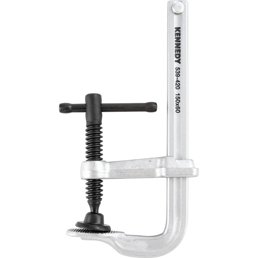 6in./150mm Heavy Duty F-Clamp, Steel Jaw, Ergonomic Handle