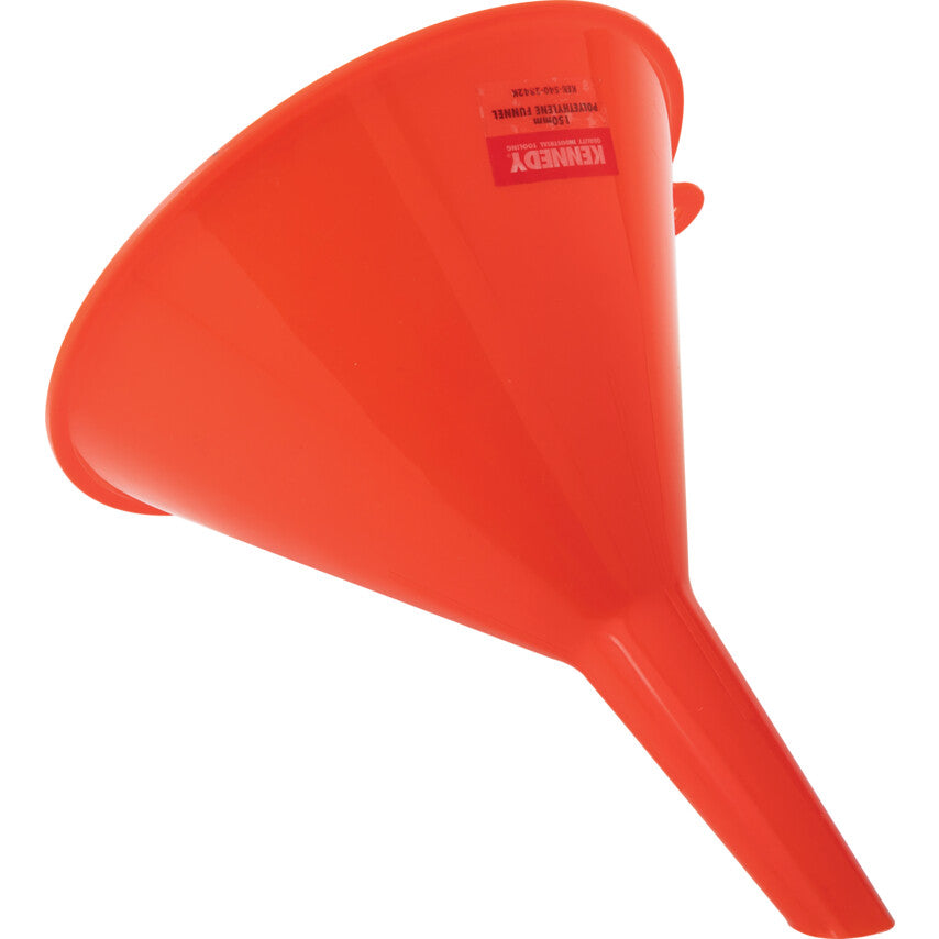 Funnel, 150mm, Polyethylene, Straight Rigid Spout