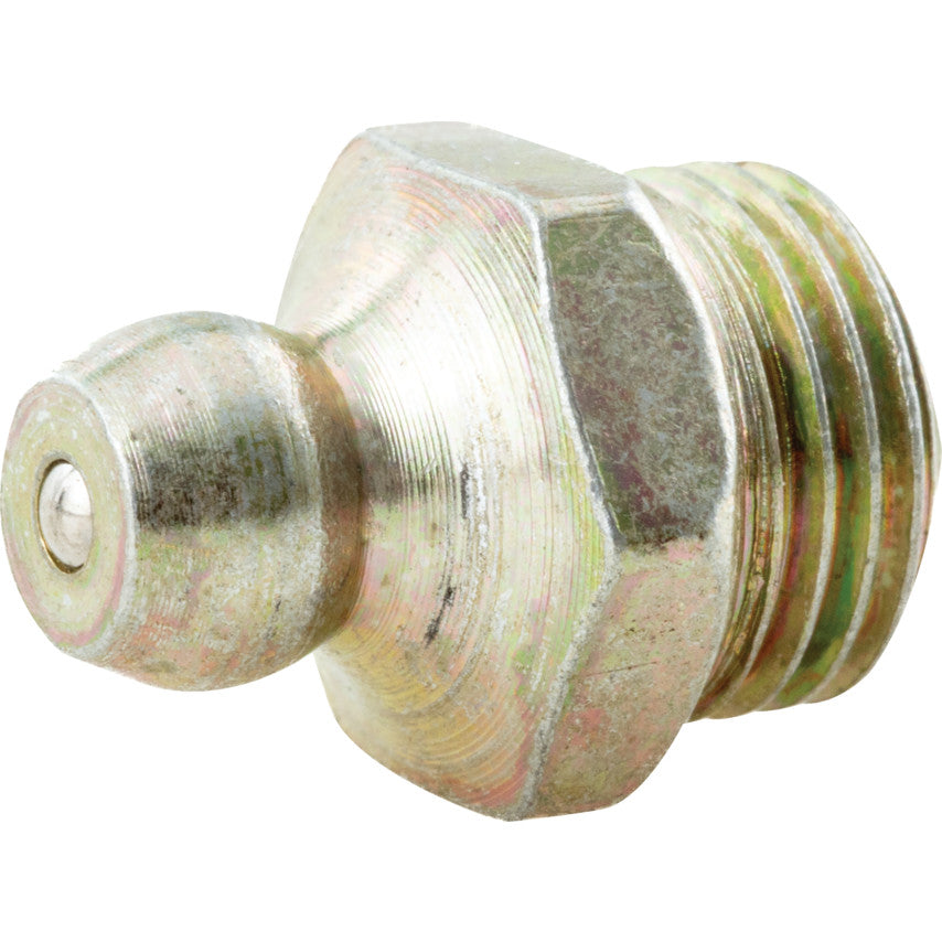 Hydraulic Nipple, Straight, 1/8"x28 BSP(T), Steel