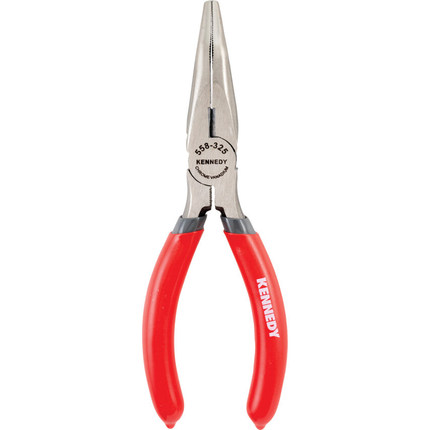 Needle Nose Pliers, Serrated, Steel, 160mm
