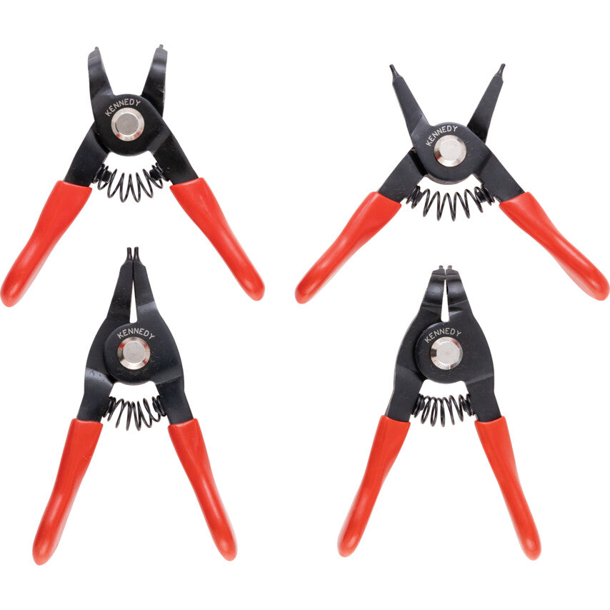 Circlip Pliers, Internal/External, Carbon Steel, 76.2mm, Non Sparking, Set