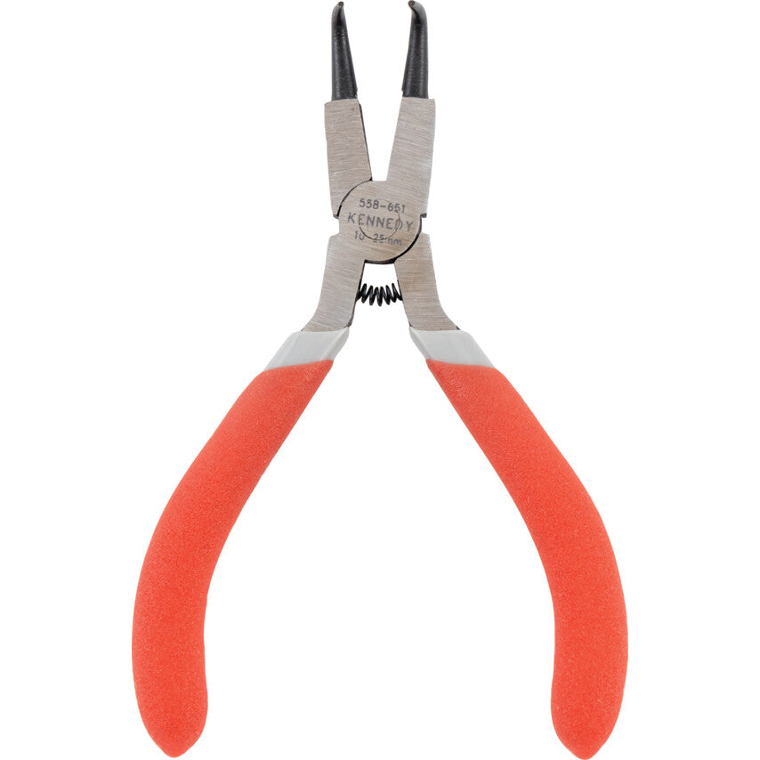 Circlip Pliers, Internal, Carbon Steel, Bent Nose, 250mm