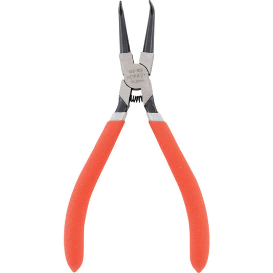 Circlip Pliers, Internal, Carbon Steel, Bent Nose, 175mm