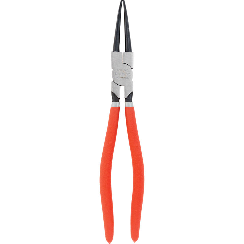 Circlip Pliers, Internal, Carbon Steel, 85-165mm, 12" Straight Nose