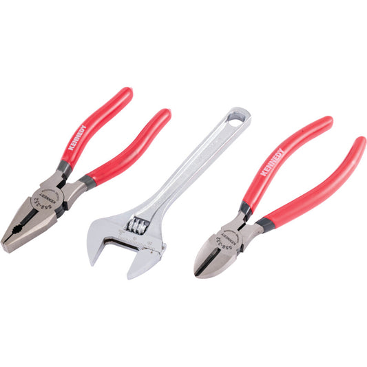Diagonal Cutting Pliers, Smooth and Serrated, Chrome Vanadium Steel, 160mm, Set