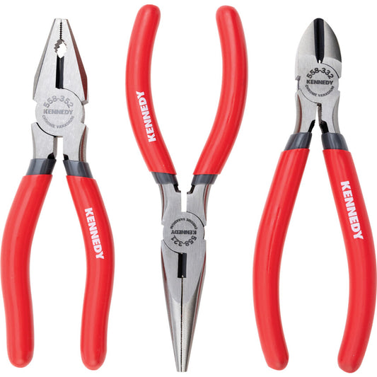 Diagonal Cutting Pliers, Smooth and Serrated, Chrome Vanadium Steel, 160mm, Set