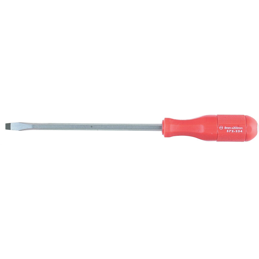 Pound Thru Flat Head Screwdriver Slotted 6mm x 100mm