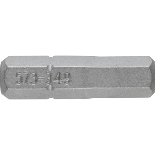 Screwdriver Bit, 6mm, Hex, 1/4" Hex