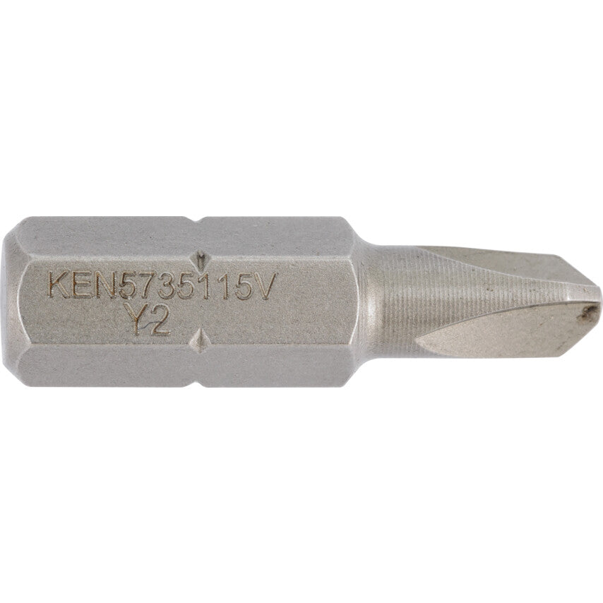 Screwdriver Bit, No.2, Tri-wing, 1/4" Hex