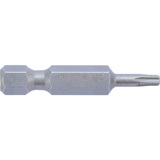 Screwdriver Bit, TX10, Torx, 1/4" Hex