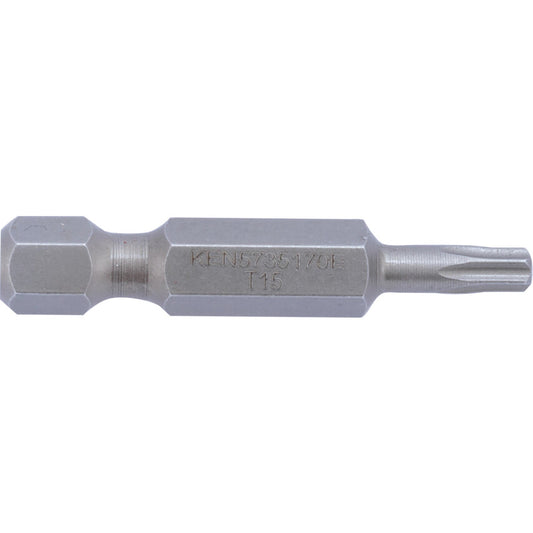 Screwdriver Bit, TX15, Torx, 1/4" Hex