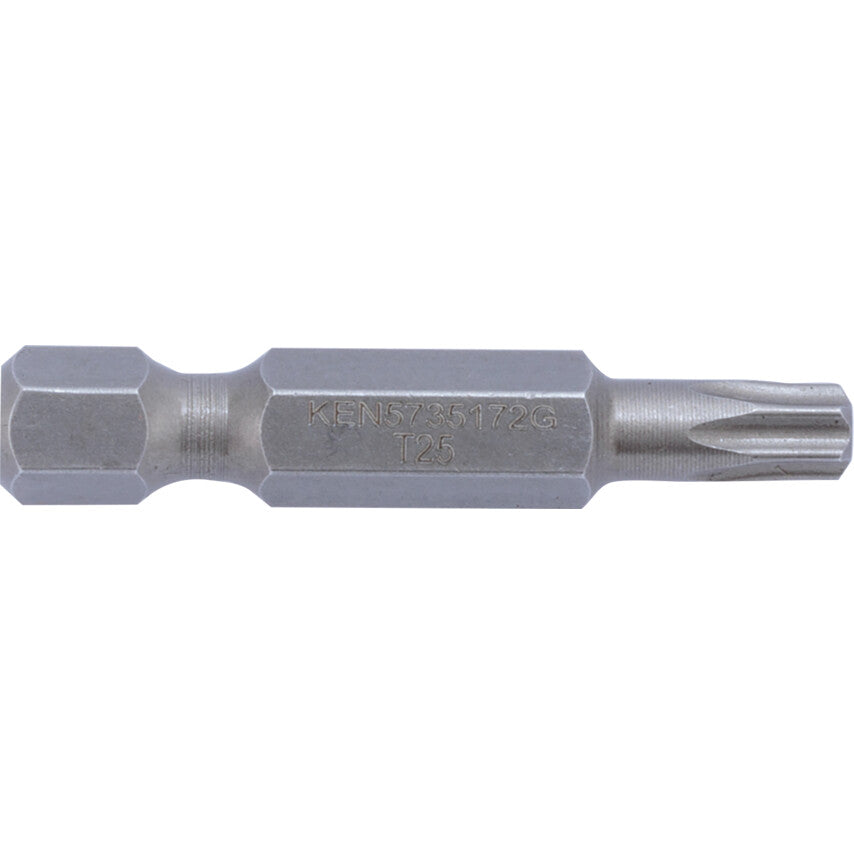 Screwdriver Bit, TX25, Torx, 1/4" Hex