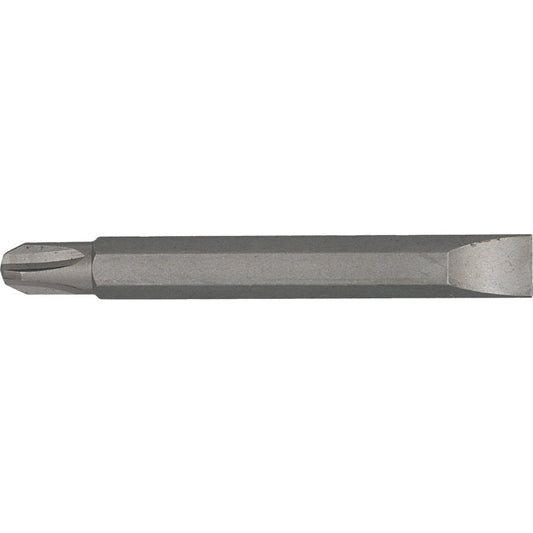 Screwdriver Bit, 5.5/No.2, Phillips/Slotted, 1/4" Hex