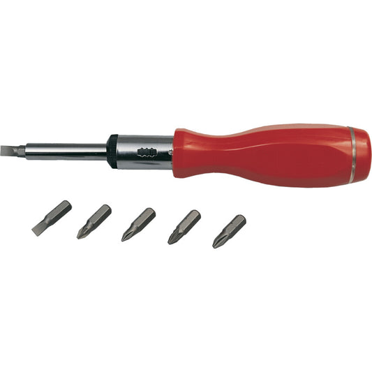 6 Piece Phillips/Pozidrive/Slotted Screwdriver Bit Set