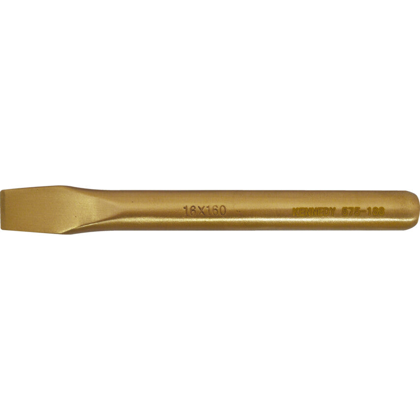 20mm x 300mm Spark Resistant Flat Cold Chisel Be-Cu