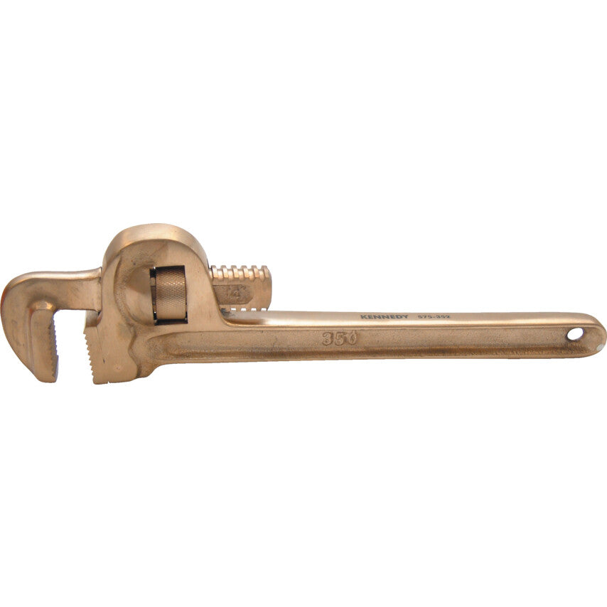 60mm, Leader Pattern, Non-Sparking Pipe Wrench, 450mm