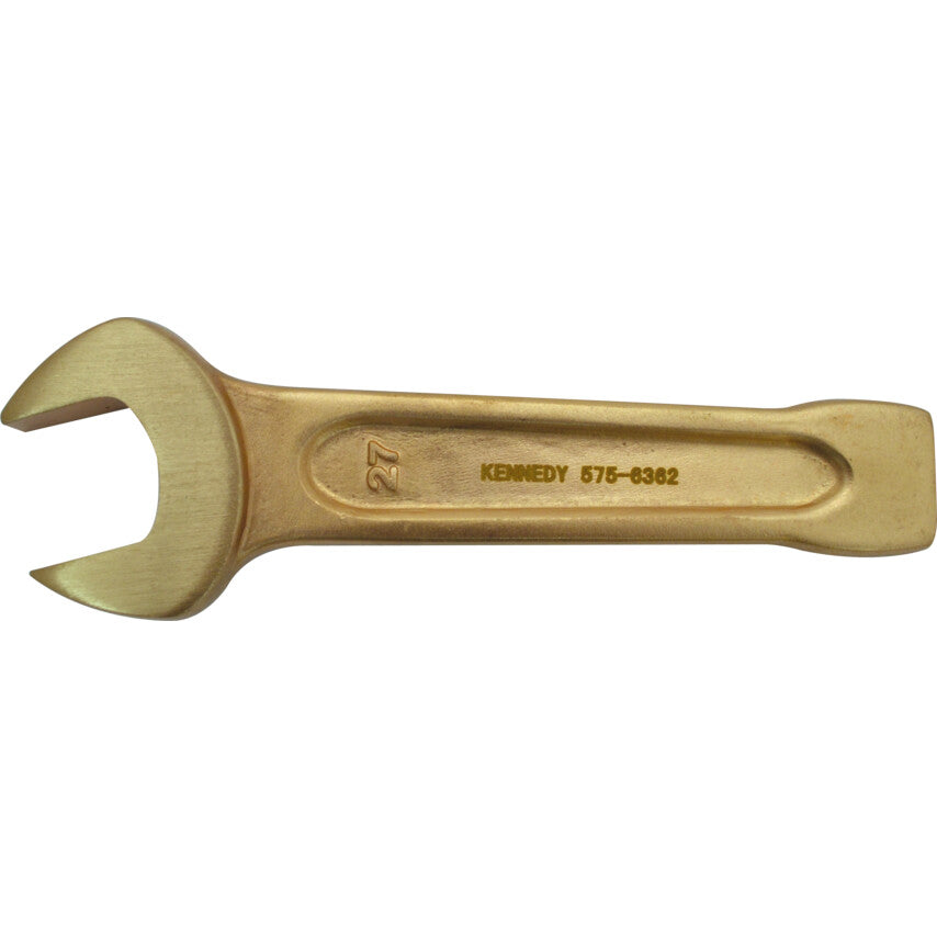 Single End, Non-Sparking Open End Slogging Spanner, 65mm, Metric
