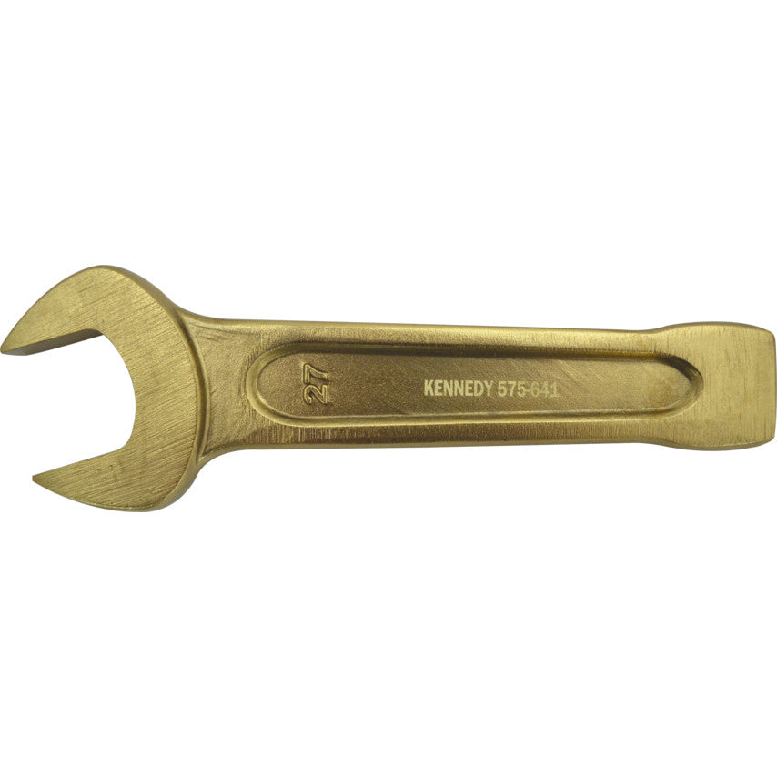 Single End, Non-Sparking Open End Slogging Spanner, 27mm, Metric