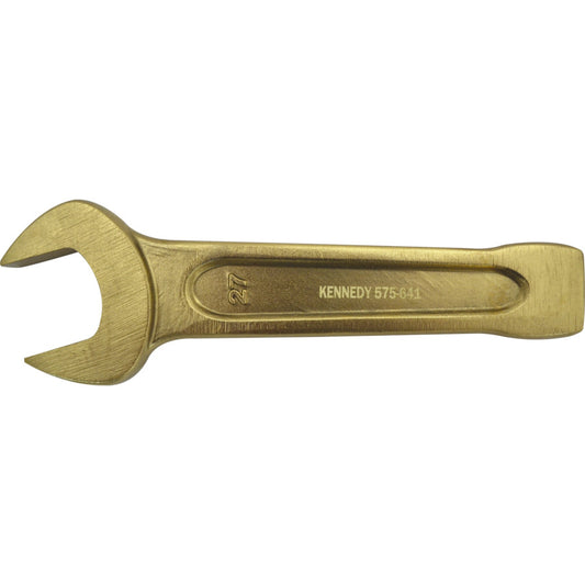 Single End, Non-Sparking Open End Slogging Spanner, 27mm, Metric