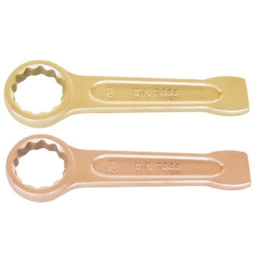 Single End, Non-Sparking Open End Slogging Spanner, 100mm, Metric
