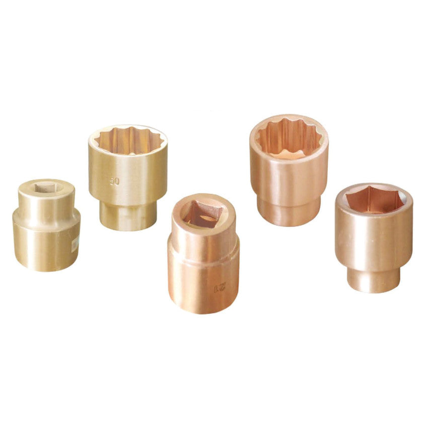 1/2in. Drive, Standard Non-Sparking Socket, 8mm, Metric, Satin Finish