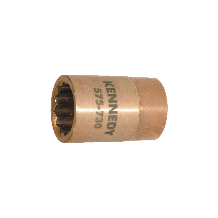 1/2in. Drive, Standard Non-Sparking Socket, 17mm, Metric, Satin Finish