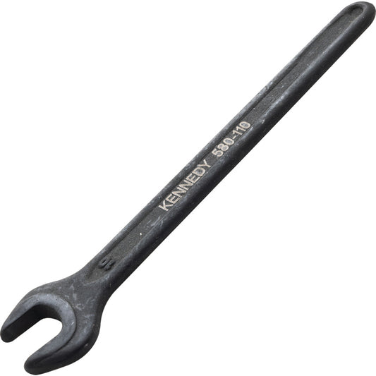 Metric Open Ended Spanner, Single End, Vanadium Steel, 10mm