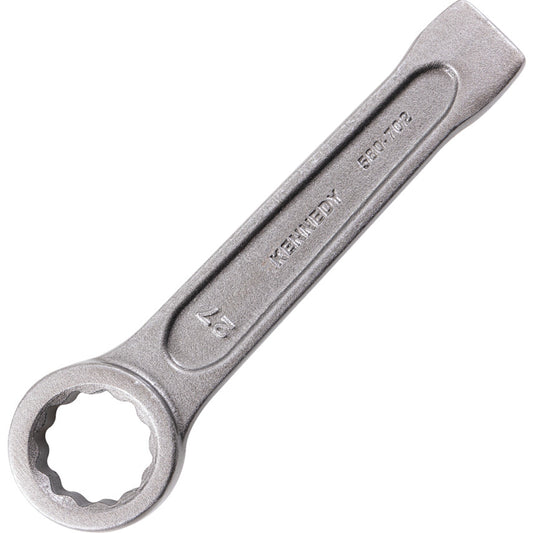 Single End, Ring Slogging Spanner, 27mm, Metric