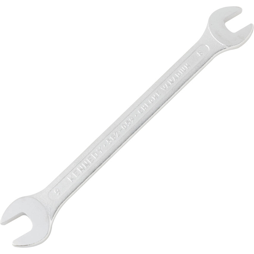 Double End, Open Ended Spanner, 8 x 9mm, Metric