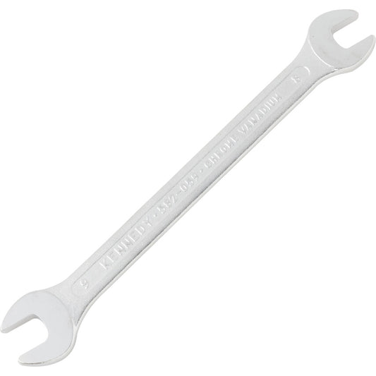 Double End, Open Ended Spanner, 8 x 9mm, Metric