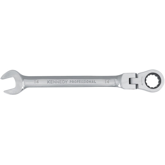 Double End, Ratchet Wrench, 14mm, Metric