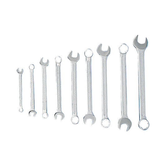 Imperial, Combination Spanner Set, 1/4 - 3/4in., Set of 9, Chrome Vanadium Steel