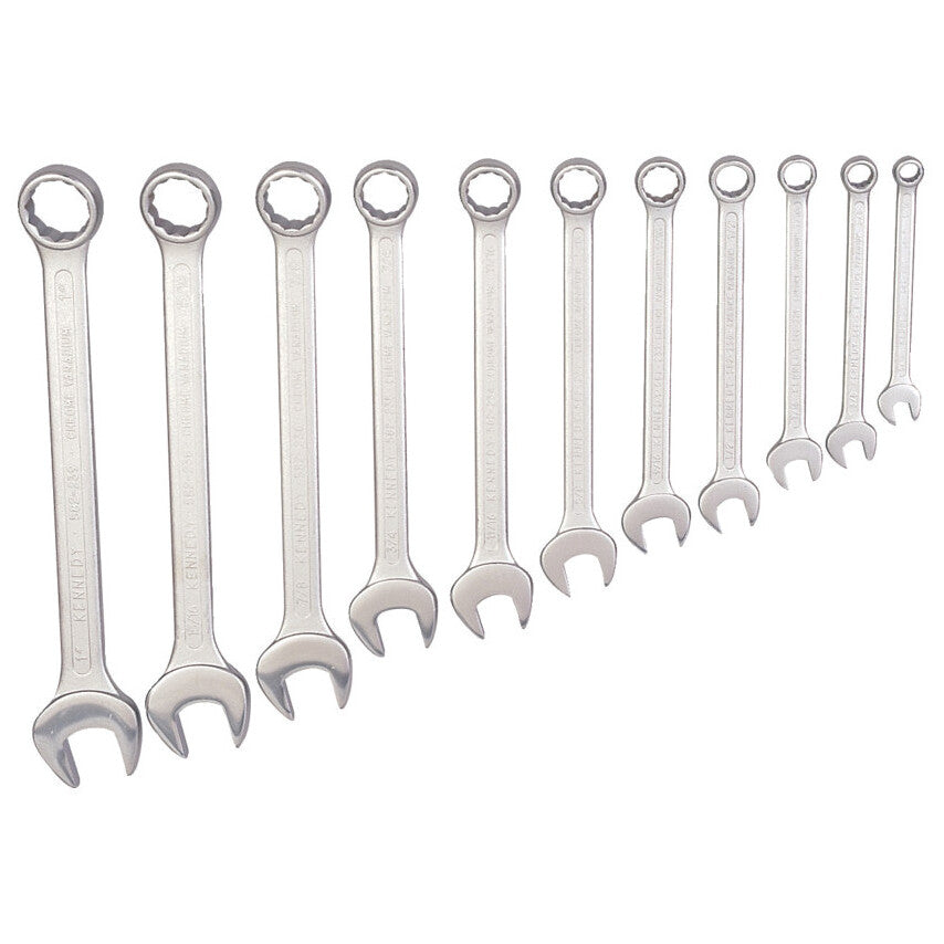 Metric, Combination Spanner Set, 26mm - 50mm, Set of 11, Chrome Vanadium Steel