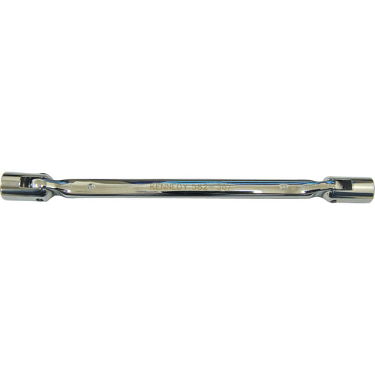 10 x 11mm, Metric, Swivel Head Socket Wrench, 185mm, Steel