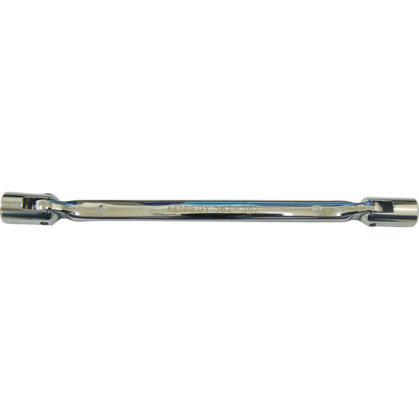 18 x 19mm, Metric, Swivel Head Socket Wrench, 265mm, Steel