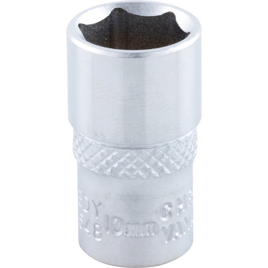 1/4in. Drive, Standard Hexagon Socket, 12mm, Metric, Chromed Finish