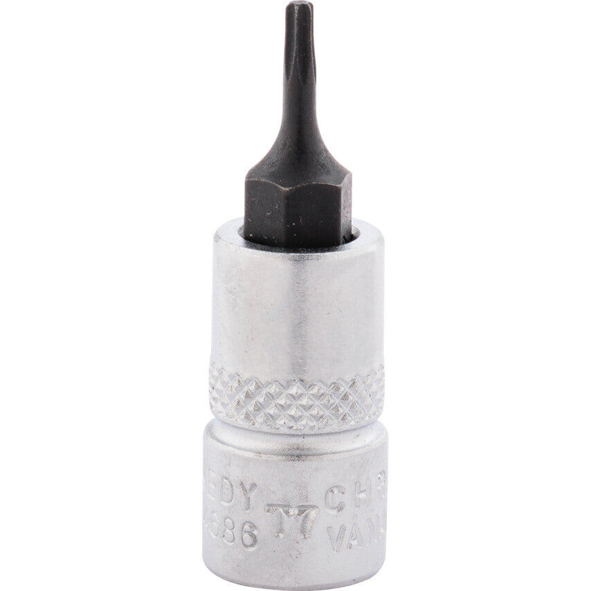 1/4in. Drive, Standard Torx Socket, T7, Chromed Finish