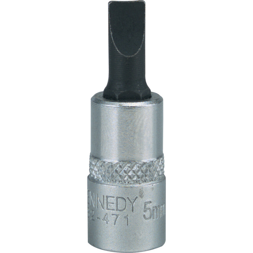 1/4in. Drive, Standard Screwdriver Bit Socket, 7mm, Metric, Polished Finish