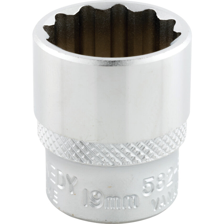 3/8in. Drive, Standard Bi-Hexagon Socket, 20mm, Metric, Chromed Finish
