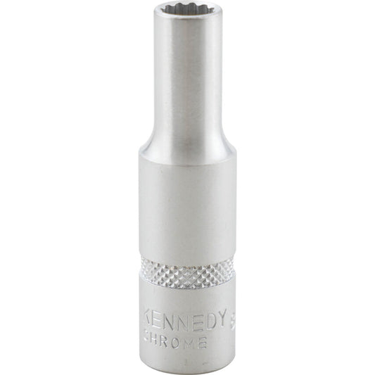 3/8in. Drive, Deep Bi-Hexagon Socket, 8mm, Metric, Chromed Finish