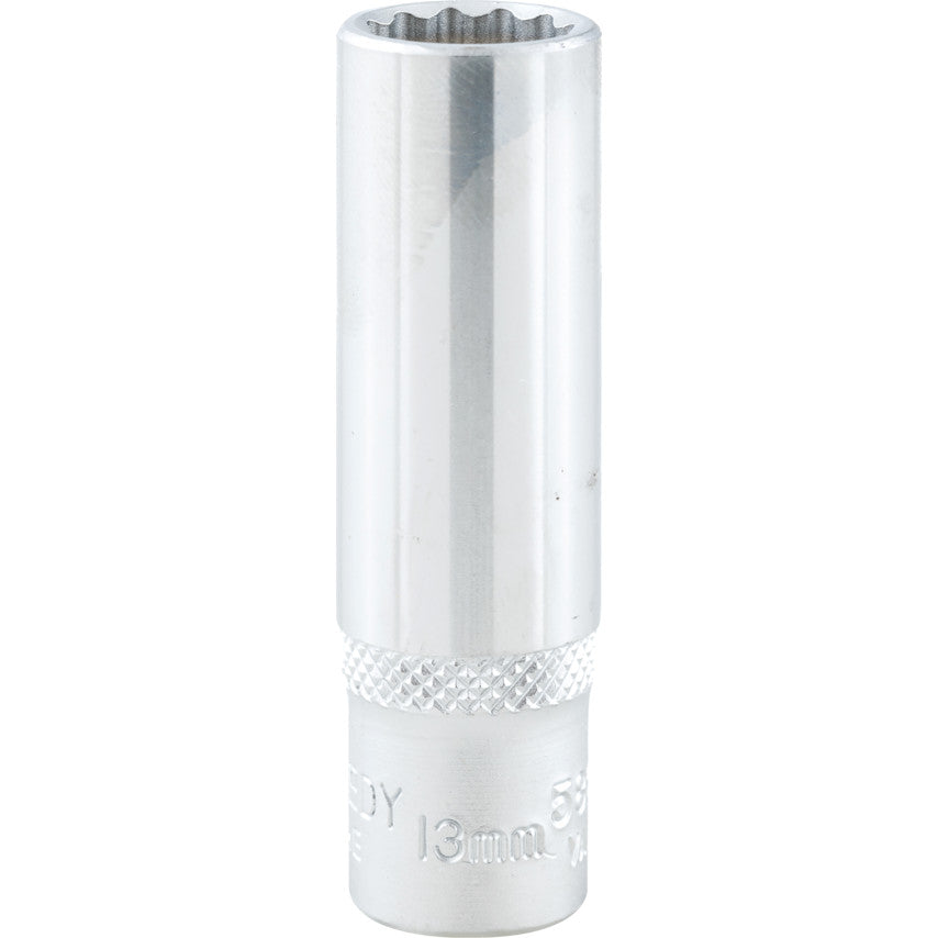 3/8in. Drive, Deep Bi-Hexagon Socket, 13mm, Metric, Chromed Finish