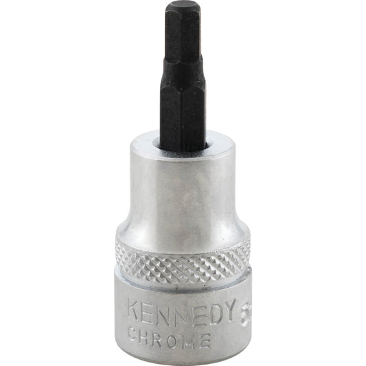 3/8in. Drive, Standard Hexagon Bit Socket, 5mm, Metric, Chromed Finish