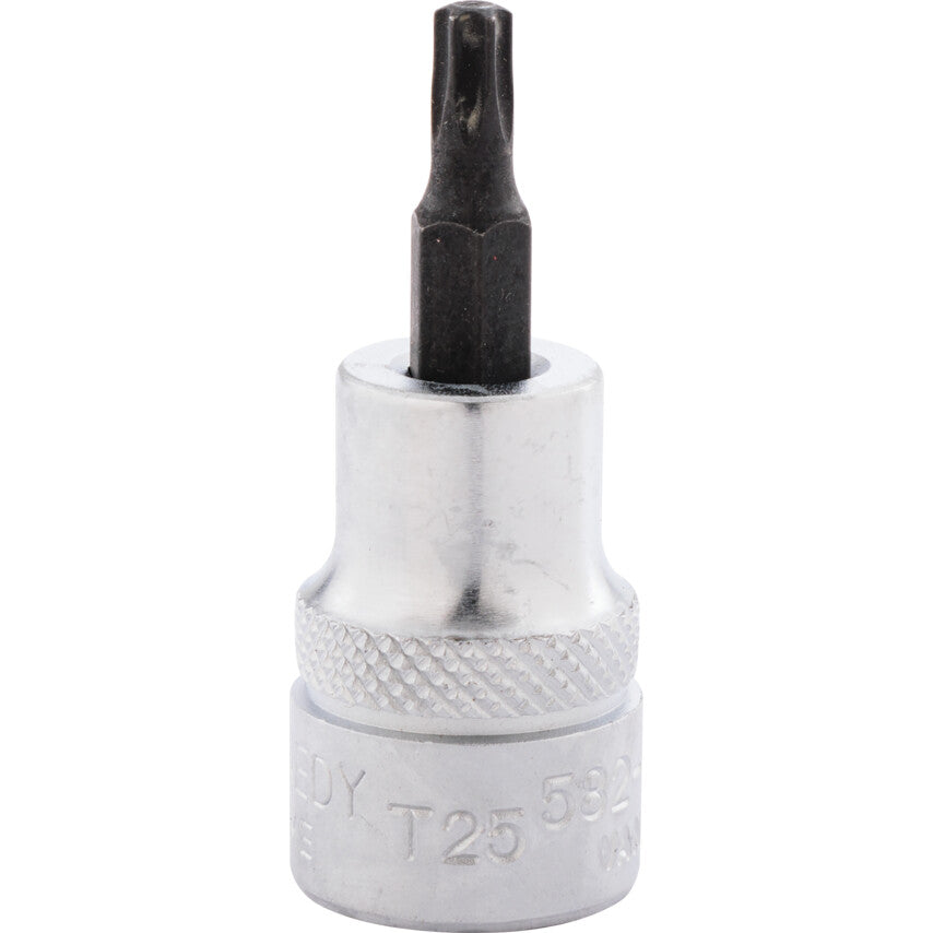 3/8in. Drive, Standard Torx Socket, T25, Torx, Chromed Finish