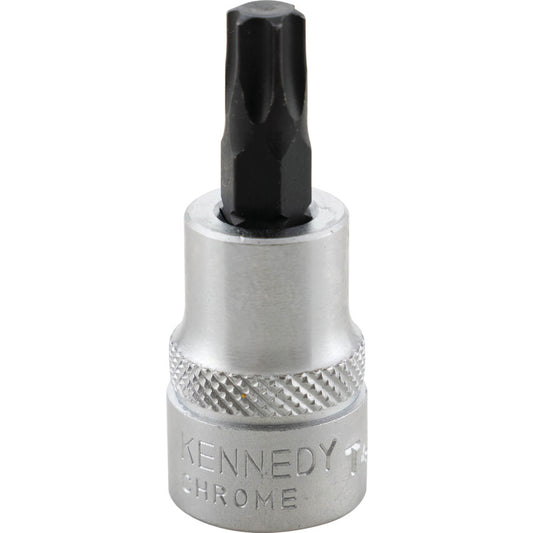 3/8in. Drive, Standard Torx Socket, T45, Torx, Chromed Finish