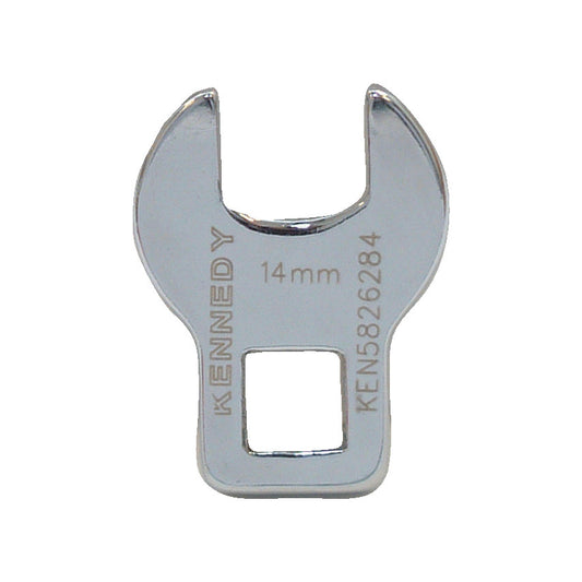 14mm Open End Crowfoot Wrench 3/8" Square Drive