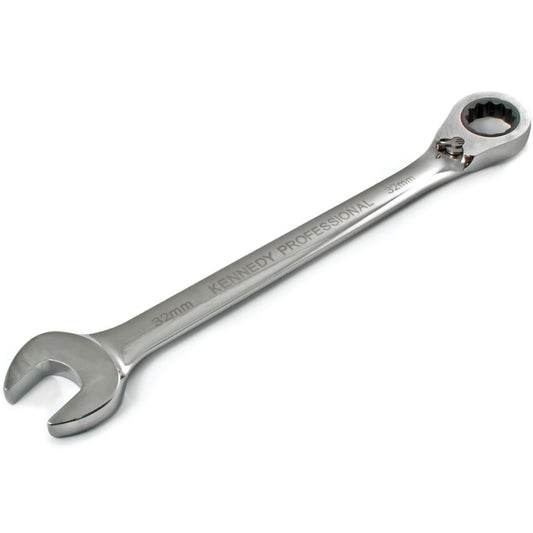 Double End, Ratcheting Combination Spanner, 32mm, Metric