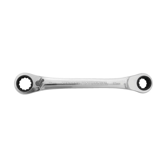 Double End, Ring Spanner, 16 x 17mm/18 x 19mm, Metric