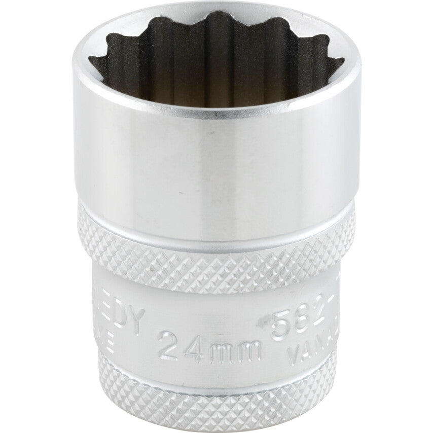 1/2in. Drive, Standard Bi-Hexagon Socket, 29mm, Metric, Polished Finish